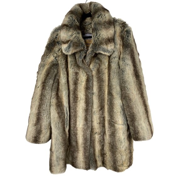 New VTG Dennis Basso XL 15th Anniversary Collect Ed Faux Fur Chinchilla Coat - Picture 3 of 12
